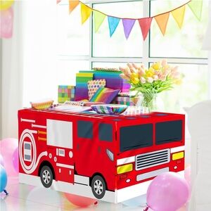 Red Fire Truck Tablecloth